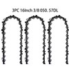 3-PACK 16" replacement chain for Worx WG300 WG303 WG303.1 WG304