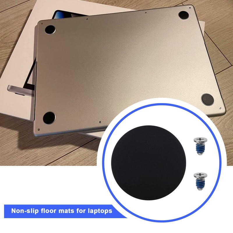 eMagTech 2 Sets Rubber Case Feet & Bottom Case Screw
