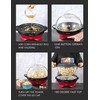 Popcorn Machine, 6-Quart Popcorn Popper maker, Nonstick Plate, Electric Stirring