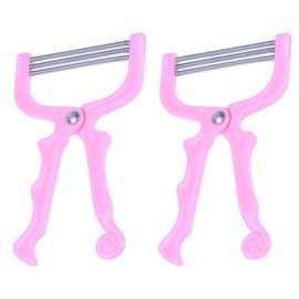 EXCEART 2 Pcs Manual Facial Hair Removers Practical Hair Epilators Face Hair Threading Spring Epilator Full Body Hair Puller Plucker Beauty Tools, Pink