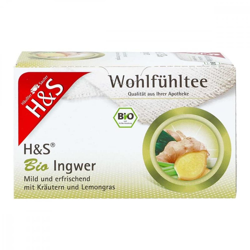 H&S Tee Bio Ingwer Filterbeutel, 20X2 g