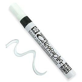 SAKURA - Pen-Touch Calligraphy Marker - Medium - White