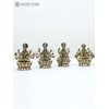 Exotic India 3" Small Superfine Ashtalakshmi Set | Brass Statues