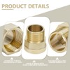 Bwintech 2 Pcs 3/4" Female to 3/4" Male BSP Thread