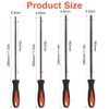 Pack of 4 File for Chainsaw, 3.2 mm/4.0 mm/4.8 mm/5.5