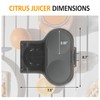 SUNVIVIPRO Dual-Head Electric Citrus Juicer, Plug-in Model Juicer Machine with