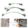 Gatuida 1 Set Professional Steel Fishing Leaders Bite Wire Traces