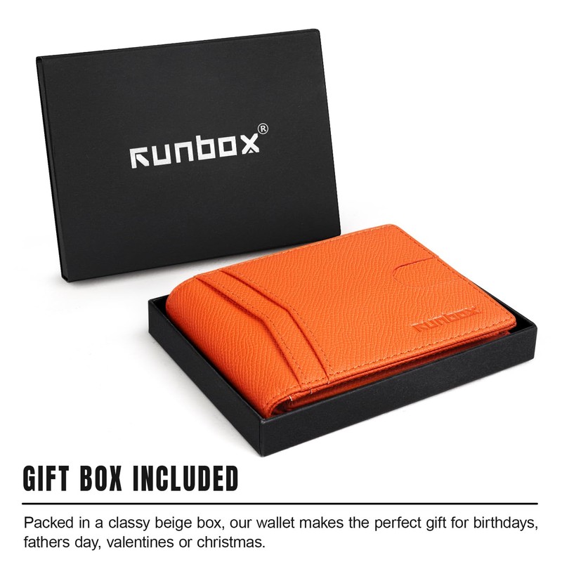 RUNBOX Slim Wallet for Men 15 Slots Ultra Large Capacity