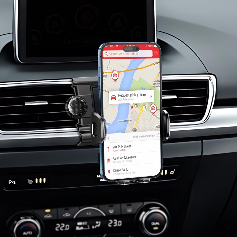 ELOHEI for Mazda 3 Phone Mount with Custom Base, Car