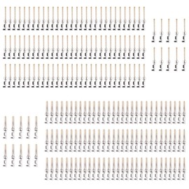 JRready ST6240 D-SUB Connector Crimp Stamped and Formed Gold Plated Terminal DB9 Connector Crimping 100pcs Pins and 100pcs Socket