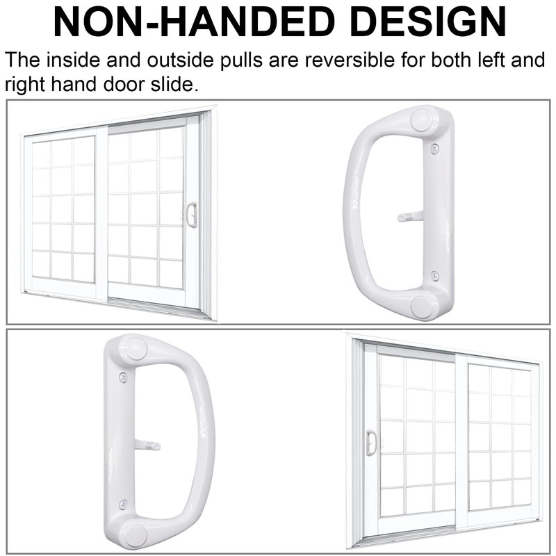 Eockatoo Sliding Glass Patio Door Handle Replacement Set with Key