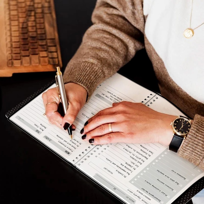 Undated Weekly Planner, Weekly Goals Notebook, A5 To Do List