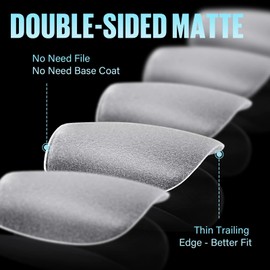 TOMICCA Extra Short Coffin Nail Tips - Coffin Shaped Full Cover Gel X Nail Tips False Fake Coffin Gel Nail Tips Nail Extensions 240 Pcs 15 Sizes