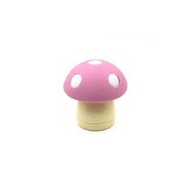 Skool Tools Limited Edition Mushroom Eraser and Pencil Sharpener (Pink Cap W/White DOTS)