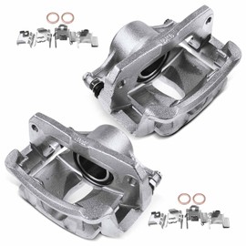 A-Premium Disc Brake Caliper Assembly with Bracket Compatible with Select Toyota Models - Camry 2000-2001, Sienna 1998-2000, L4 2.2L - Front Driver and Passenger Side, 2-PC Set