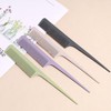 Imported Mini Tail Comb: Professional Plastic Hair Styling Tool for Parting and Sectioning Free Size/Beige 20ea