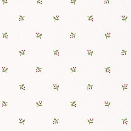 Manhattan comfort NWFK26941 Sweetwater Series Vinyl Berries Design Large Wallpaper Roll, 20.5" W x 32.7', Red/Green/Off White
