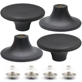 suiwotin 4pcs Dutch Oven Knob, Black Lid Knob Replacement for Enameled Ceramic Cast Iron Dutch Oven Pot Lid, Pan Lid Handle