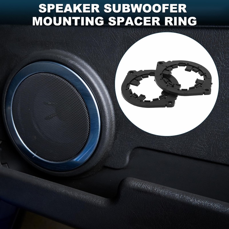 TUCKBOLD 2 x Black Waterproof Speaker Spacer Midrange Speaker Adapter