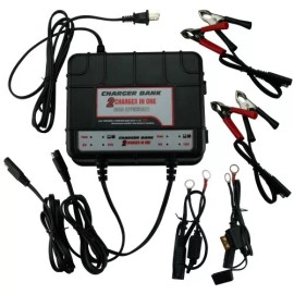 Banshee Advanced Dual Bank Battery Charger - 6V & 12V, AGM/SLA, 5A - Intelligent Charge