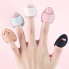 Mini Finger Cushion Puff 5P for Makeup Foundation Concealer Blusher Sponge Skin 3ea