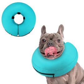 Supet Inflatable Dog Cone Collar Alternative After Surgery, Dog Neck Donut Collar Recovery E Collar to Stop Licking, Soft Dog Cone for Small Puppies Cats Medium Dogs