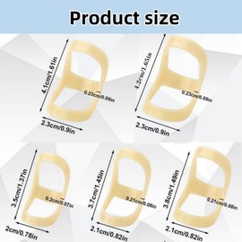 5Pcs Finger Splint, Oval 8 Comfortable Trigger Thumb Brace to Support and Protection for Arthritis, Finger, Thumb, Other Conditions(6,7,8,9,10 Sizes)
