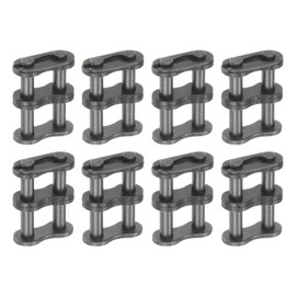 uxcell 8Pcs #35-2/06C-2 Double Roller Chain Connecting Links 9.525mm Pitch Carbon Steel Master Connector Link, Chain Master Links for 06C-2/#35-2 Chain