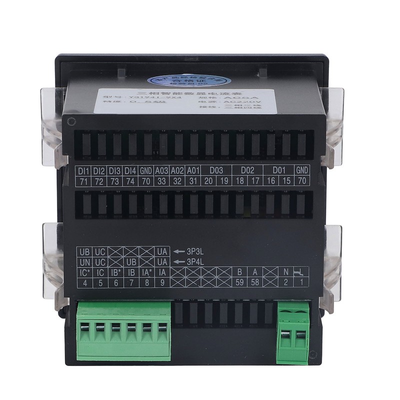 3 Phase Current Meter LED Digital Display Ammeter Programmable Intelligent