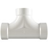 Spears P448 Series PVC DWV Pipe Fitting, 2-Way Cleanout, 4"