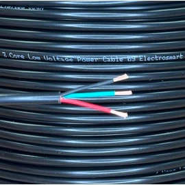 electrosmart 5m 3 Core Copper Cable Car Van Trailer Tail LED Lighting Wire Caravan 11A 12v 24v