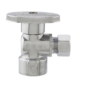 Plumb Pak PP20051LF Valve Angle 1/2fipx3/8od, 1/2" X 3/8", Chrome