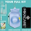 Enema Bag Kit - 2 Quart Clear Non-Toxic Silicone -