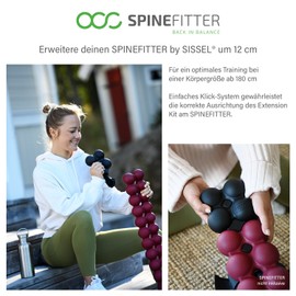 Spinefitter by Sissel® Extension Kit | Extension by 12 cm | Ideal for Travel & Office | Fascia Loosening & Spine Mobilisation | Max. 150 kg User Weight | Includes Connector & Instructions