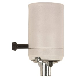 Satco 90-428 3-Way Turn Knob Mogul Socket with Hickey