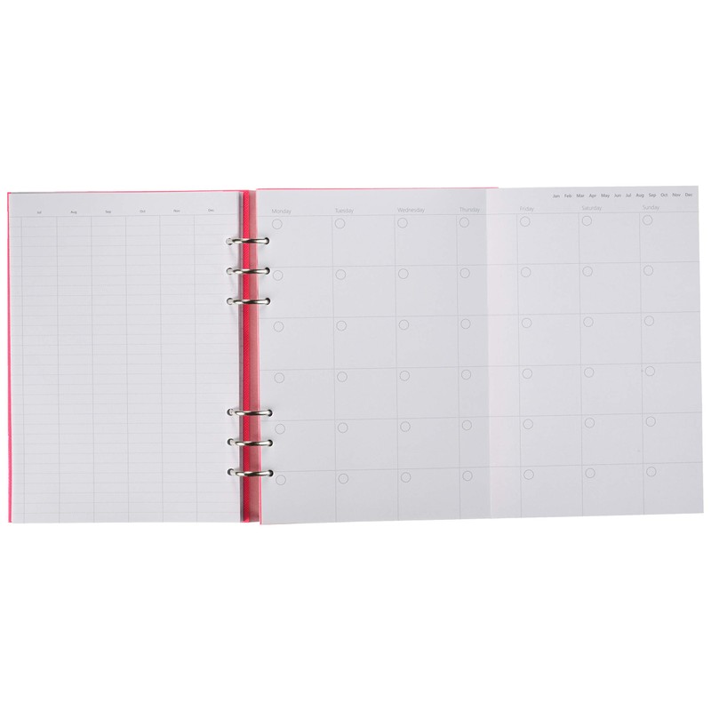 Filofax A5 Saffiano Clipbook - Fluoro Pink