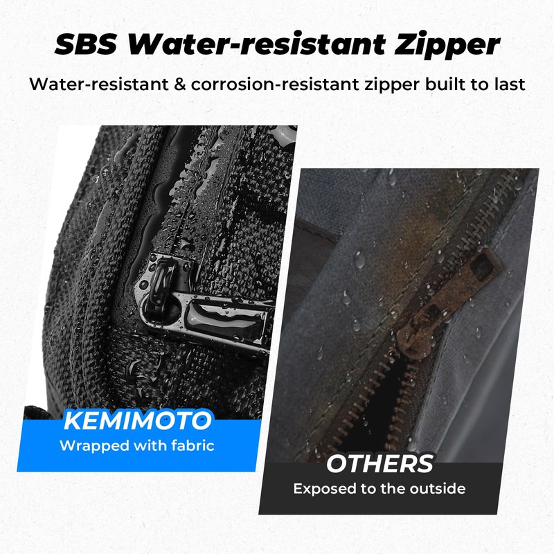 KEMIMOTO UTV Roll Bar Triangle Storage Bag, Water Resistant Universal