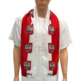 Unbranded Poland Polska Scarf / Poland Polska Flag Scarf / Poland Polska Scarves