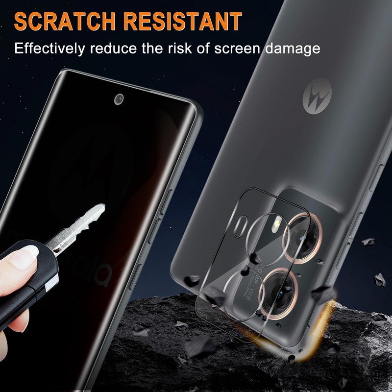 MiKoyi Privacy Screen Protector for Motorola Moto G85 5G, TPU