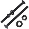 1/2-13 x 6 (4 Sets) Carriage Bolts Black, 304 (18/8)