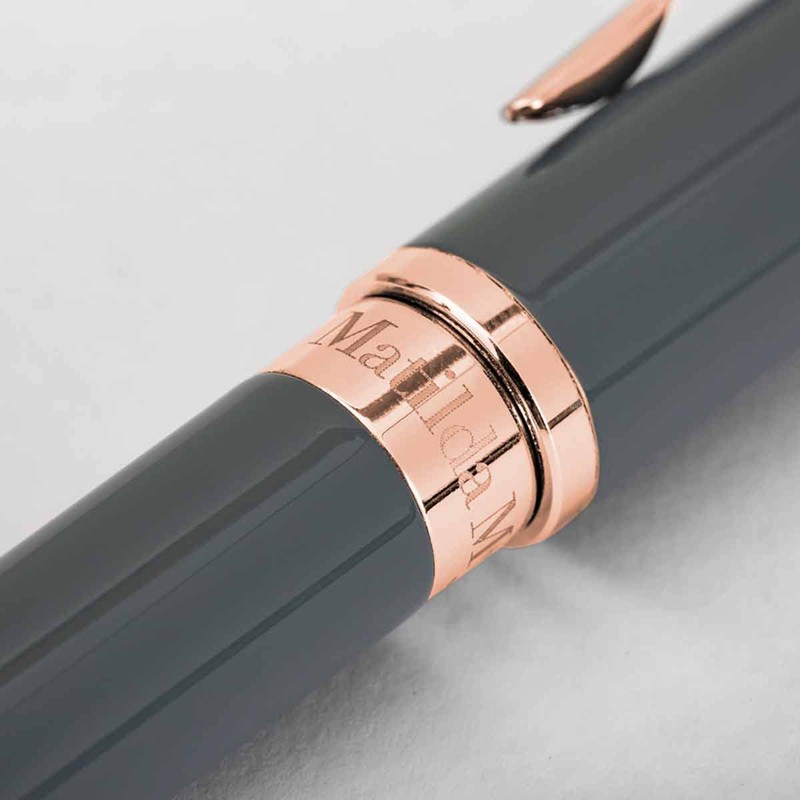 Matilda Myres Notebook & Pen - Rose Gold Foil -