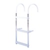DotLine Boat Aluminum 3 Step Ladder – Folding Gunwale Hook
