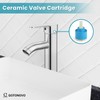 gotonovo Vessel Sink Faucet Modern Bathroom Faucet 1 Hole Deck