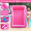 Inflatable Tanning Pool Lounger Float, 71" x 47" Large Pool
