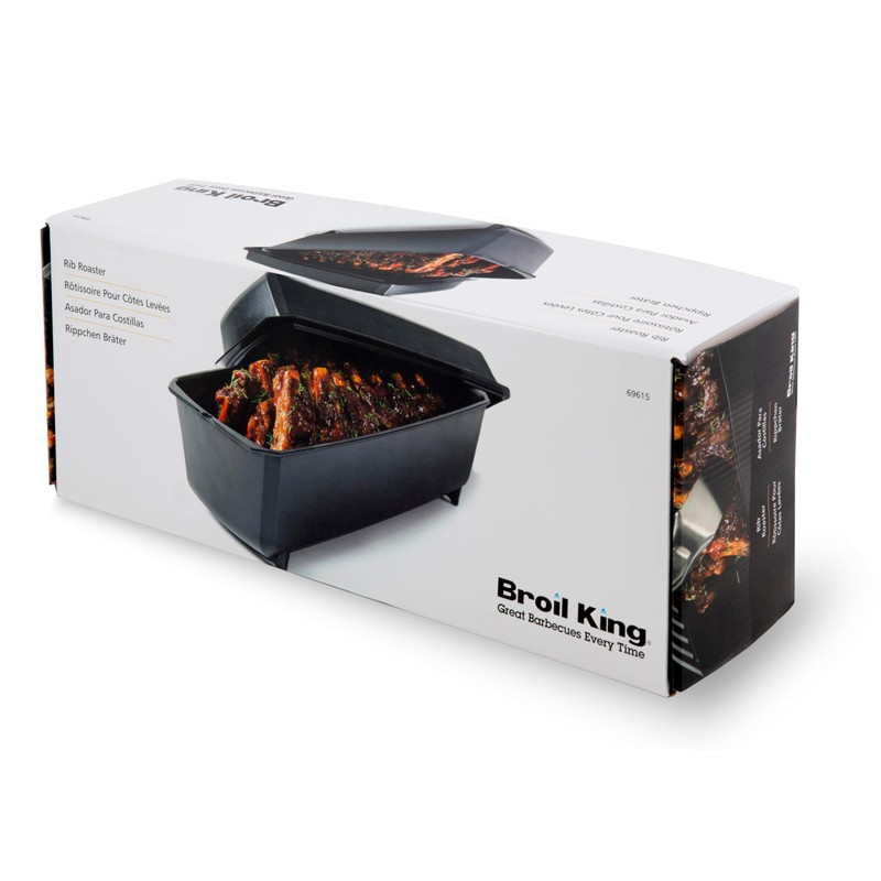 Broil King 69615 Cast Iron Rib Roaster, Black