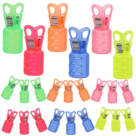 Lebonarier Squid Cover Set of 24 Needle Protector Holder Squid Holder (6 Colors, S)