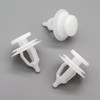 VVO Fasteners- White Plastic Tailgate Exterior Trim Clips for Citroen