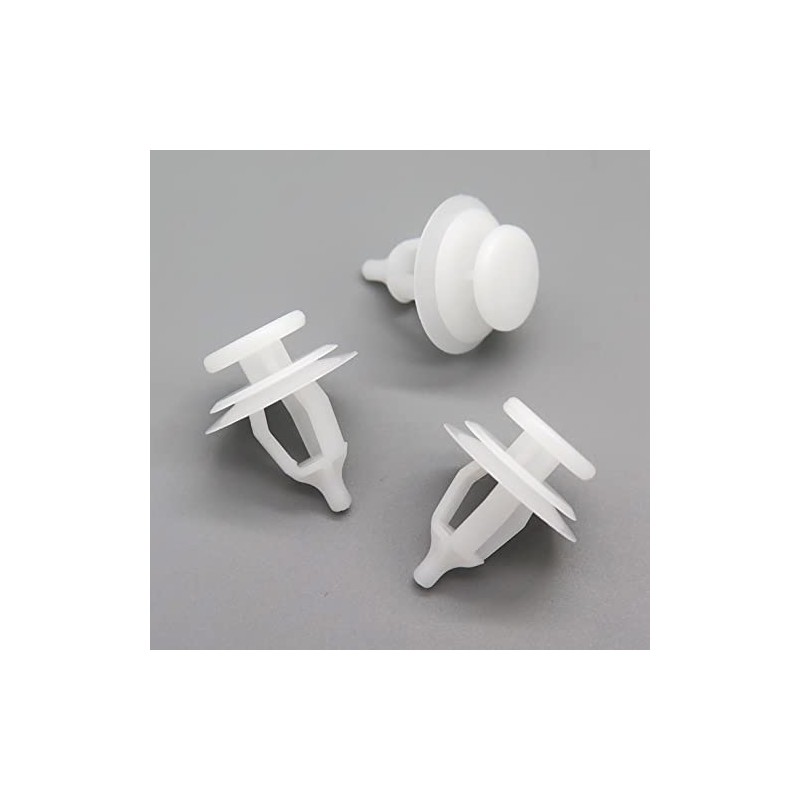 VVO Fasteners- White Plastic Tailgate Exterior Trim Clips for Citroen