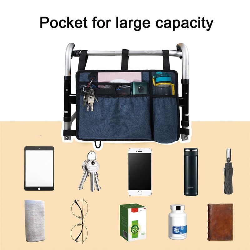 Caroo Walker Bag Basket with Cup Holder Suit for Adult