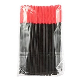 ADAMAI ADAMAI Professional Disposable Silicone Eyelash Mascara Brushes Wands Applicator Makeup Kits (Pack of 250, Pink)